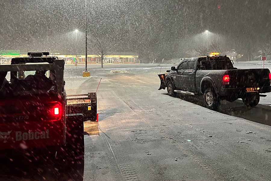 Parking Lot Snow Plowing